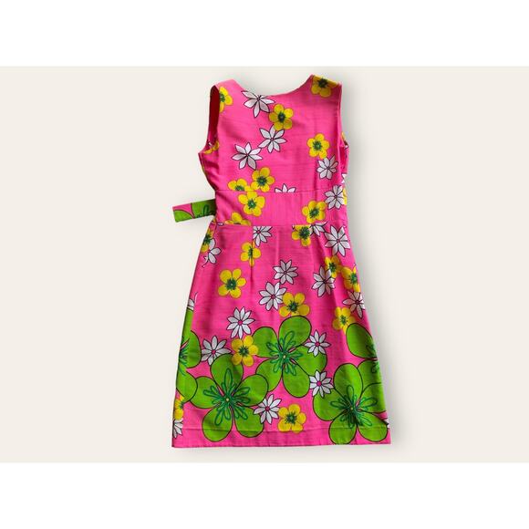 60s Hawaiian Sleeveless Wrap Dress by Malihini Designer Collection Hawaii - Picture 10 of 14